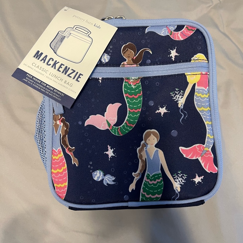 Pottery Barn Kids Mermaid Lunch Bag - Blue and Pink Mackenzie